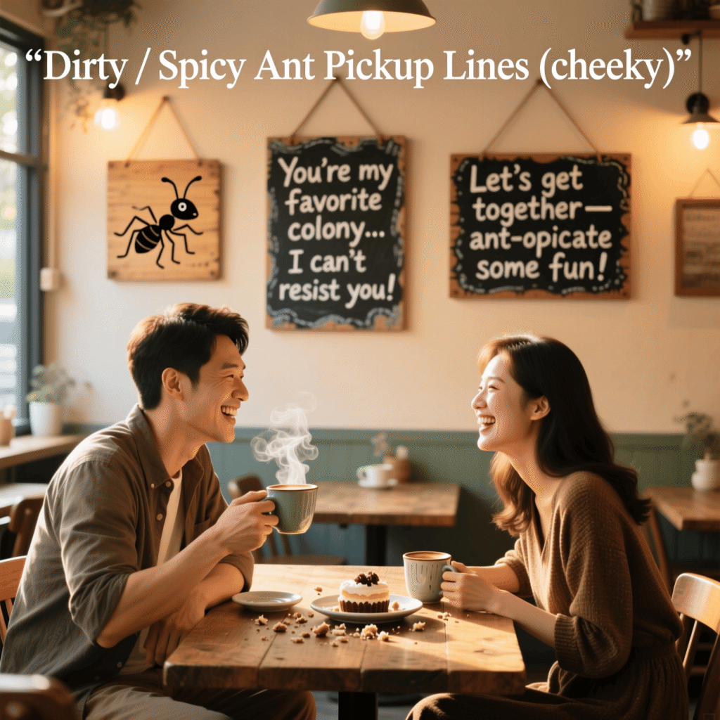 Dirty / Spicy Ant Pickup Lines (cheeky)