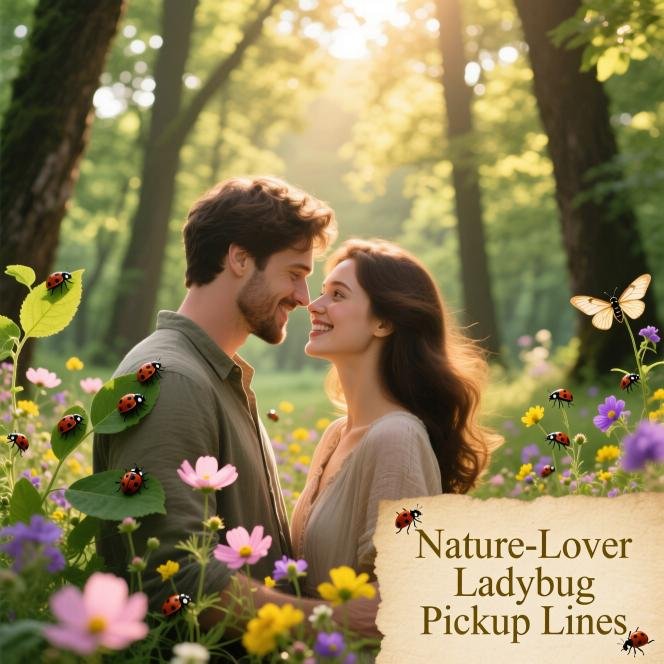 Nature-Lover Ladybug Pickup Lines