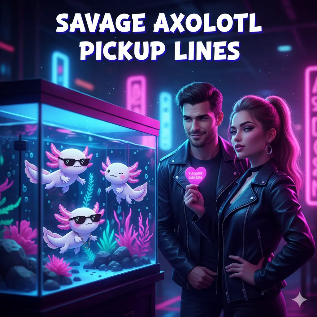 Savage Axolotl Pickup Lines