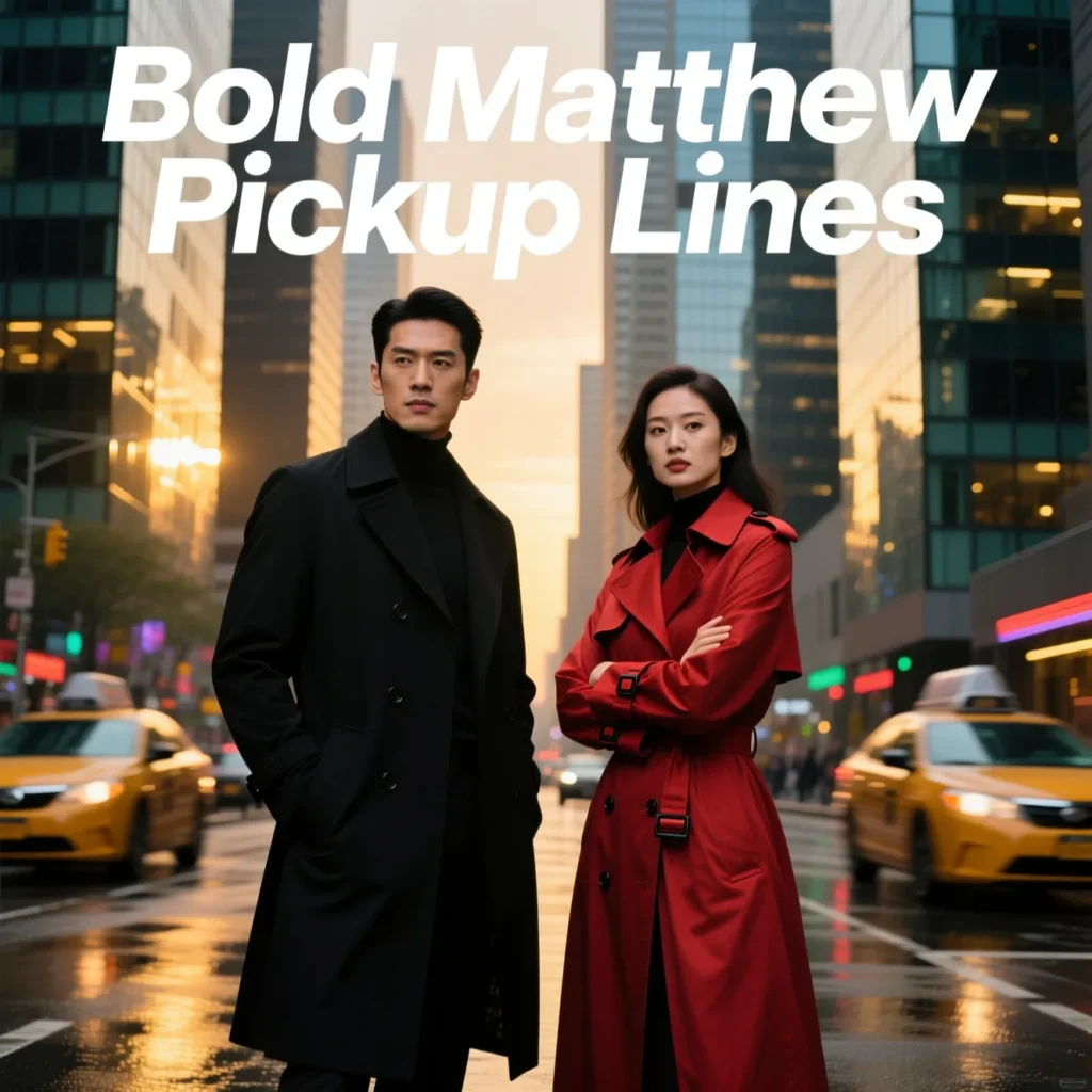 Bold Matthew Pickup Lines