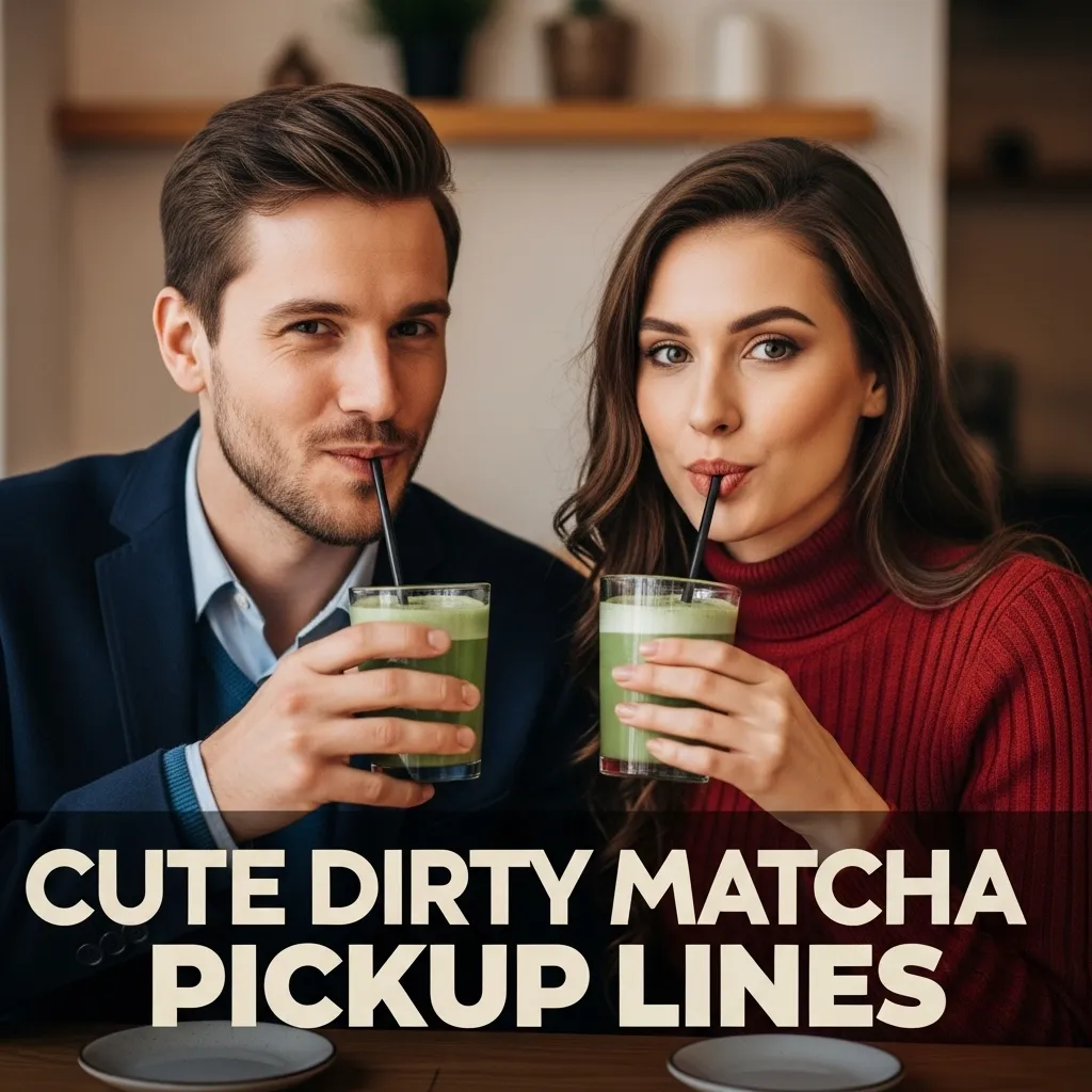 Cute Dirty Matcha Pickup Lines