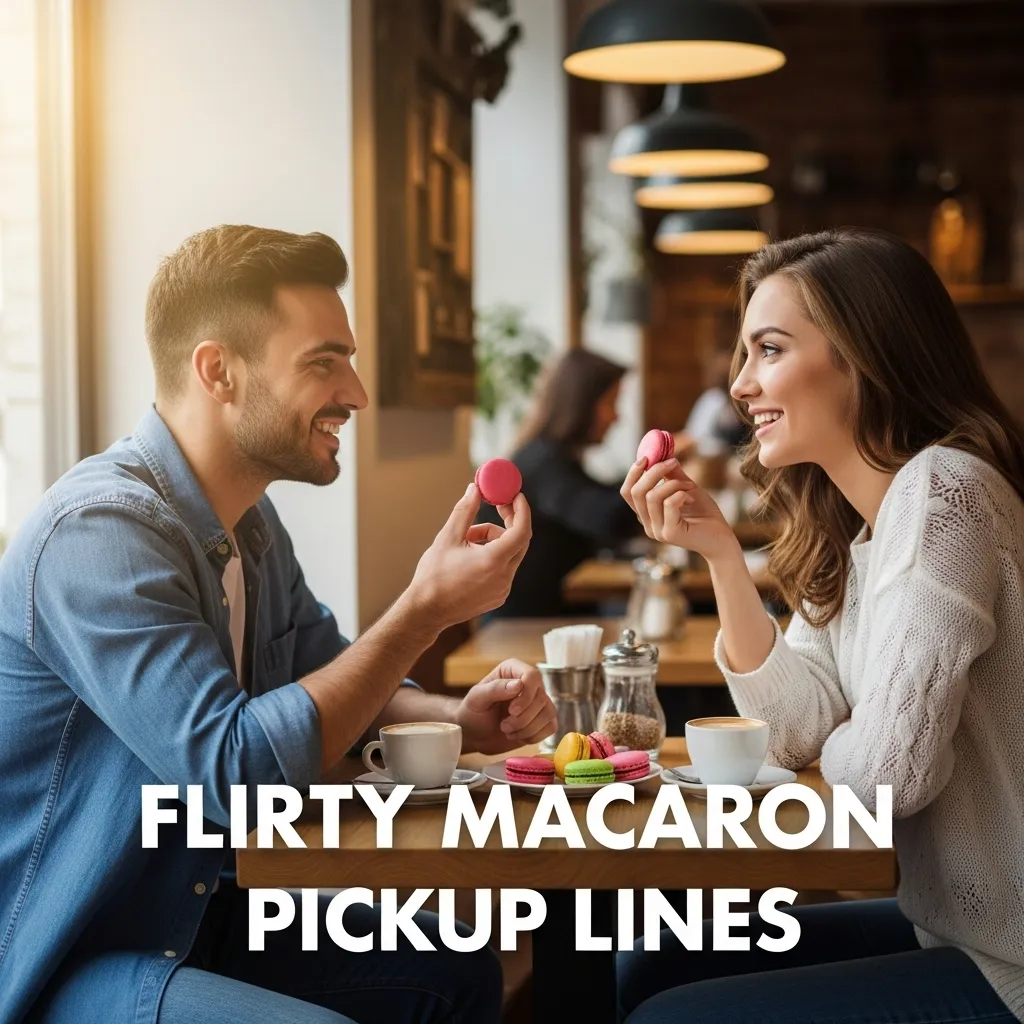 Flirty Macaron Pickup Lines