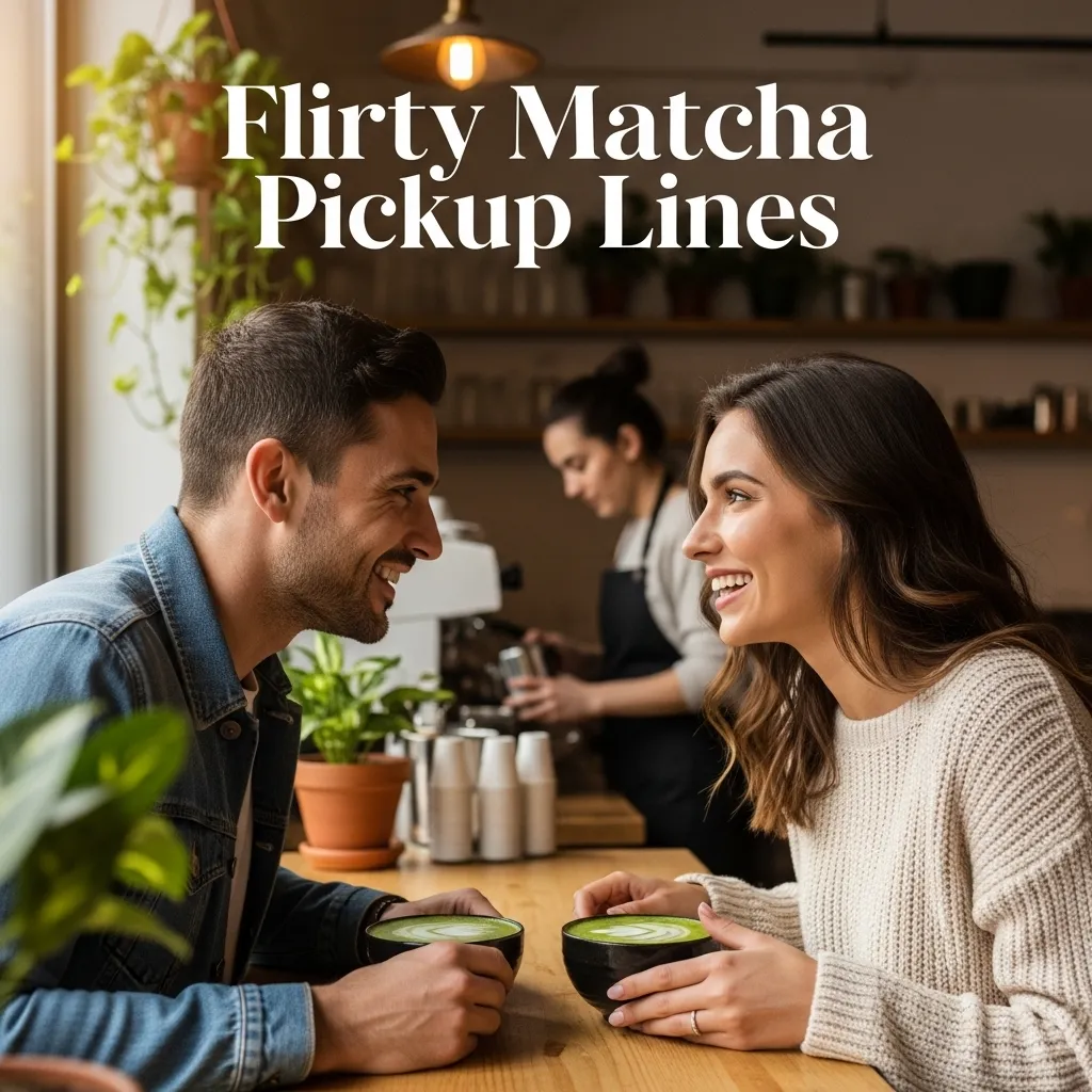 Flirty Matcha Pickup Lines