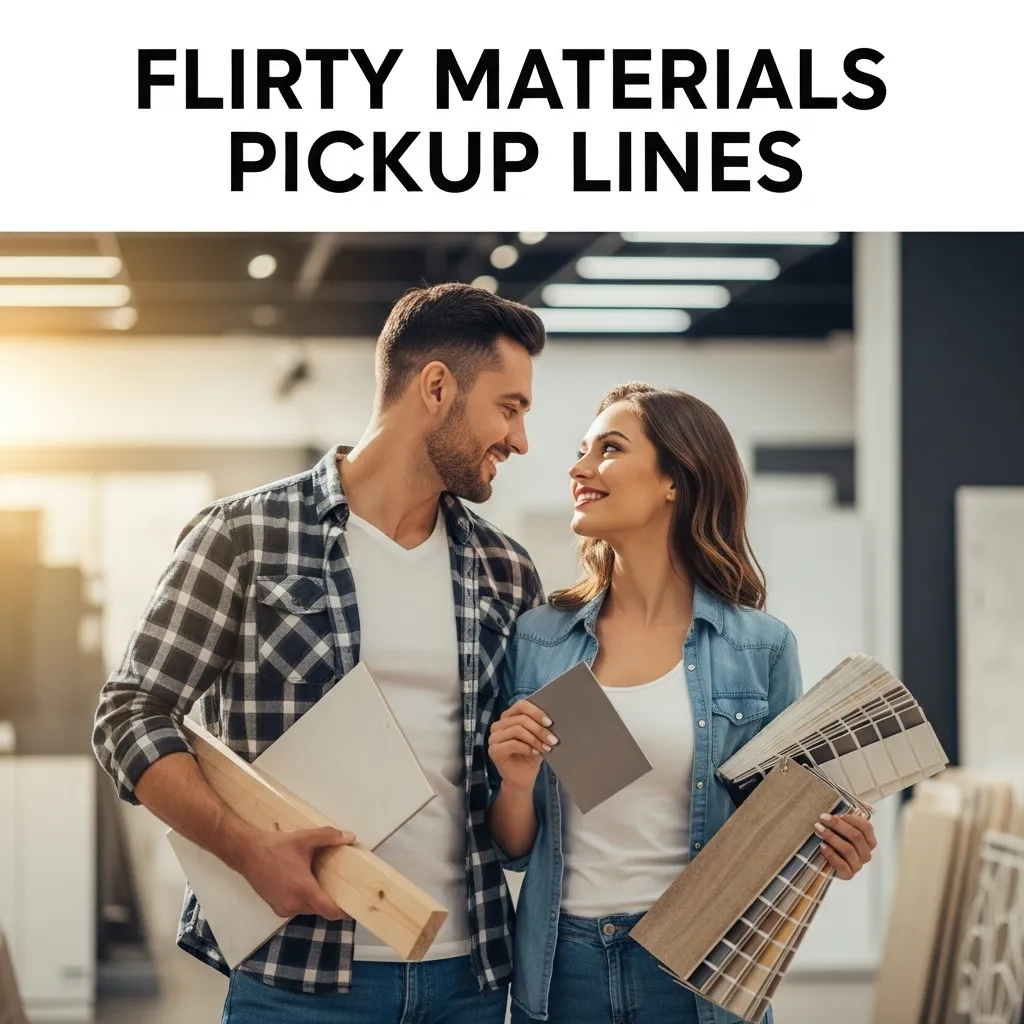 Flirty Materials Pickup Lines