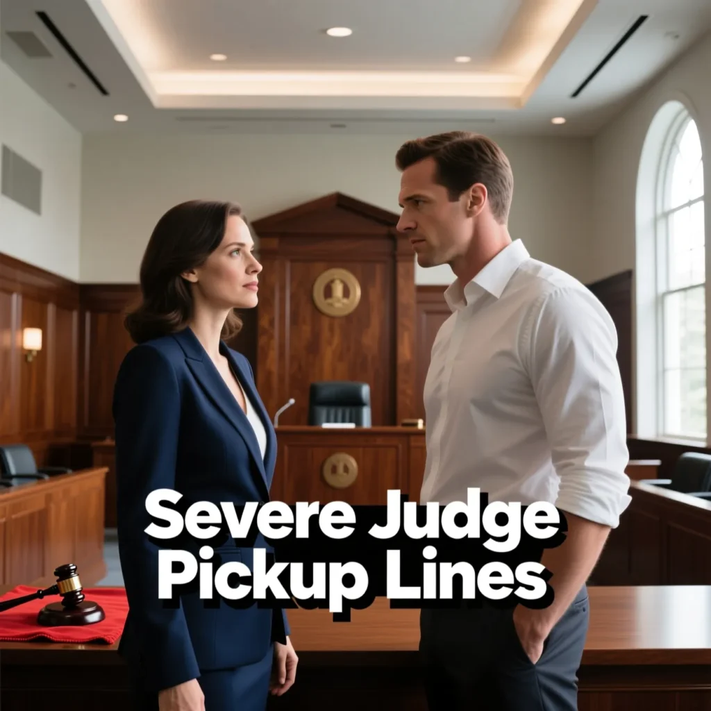 Severe Judge Pickup Lines