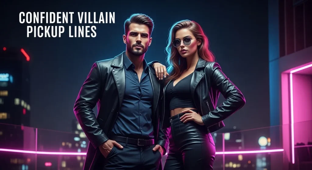 Confident Villain Pickup Lines