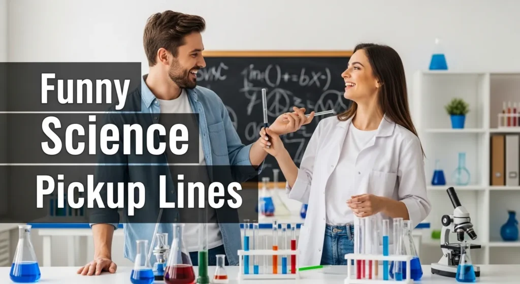 Funny science pickup lines