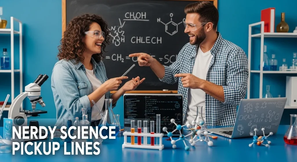 Nerdy science pickup lines