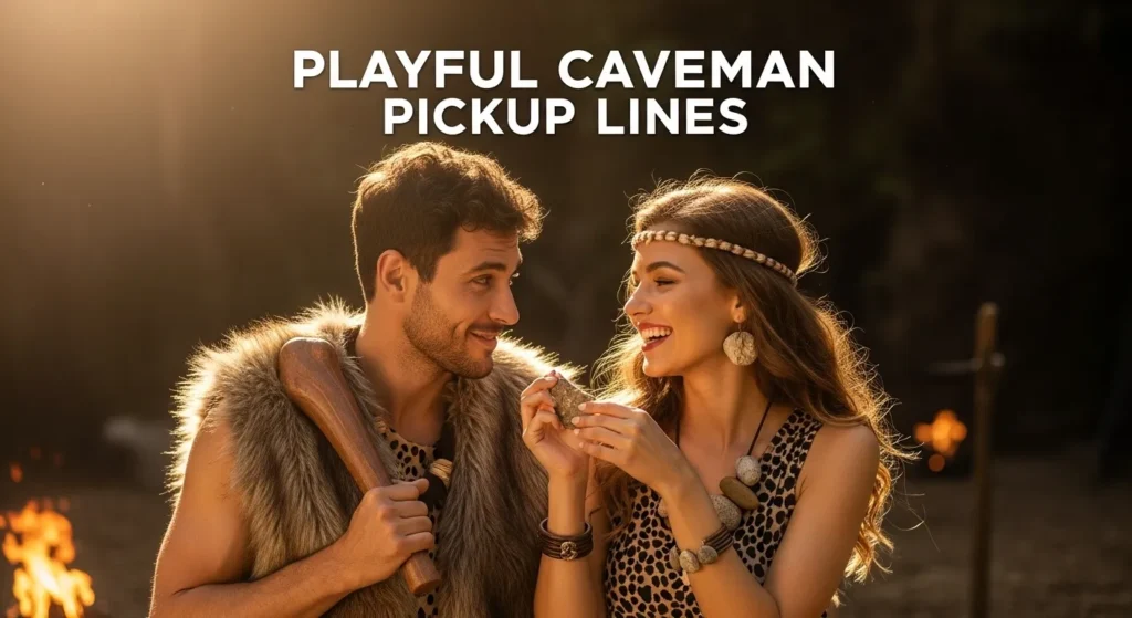 Playful Caveman Pickup Lines