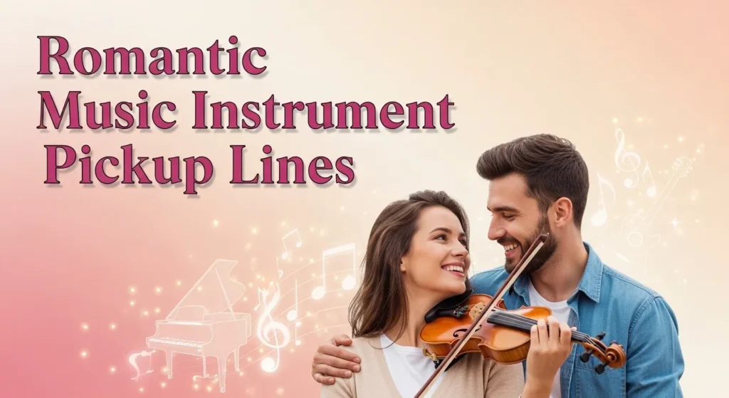 Romantic Music Instrument Pickup Lines