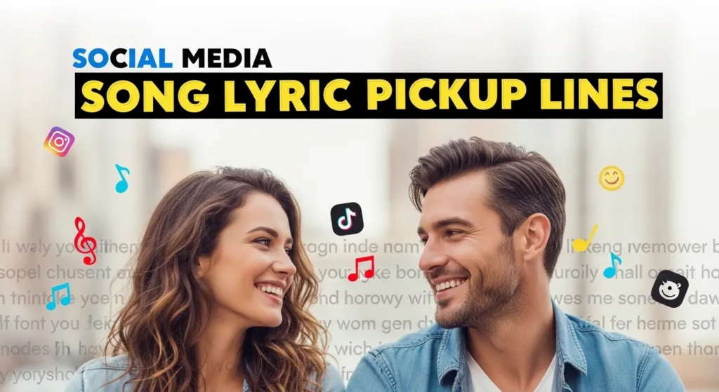 Social Media Song Lyric Pickup Lines