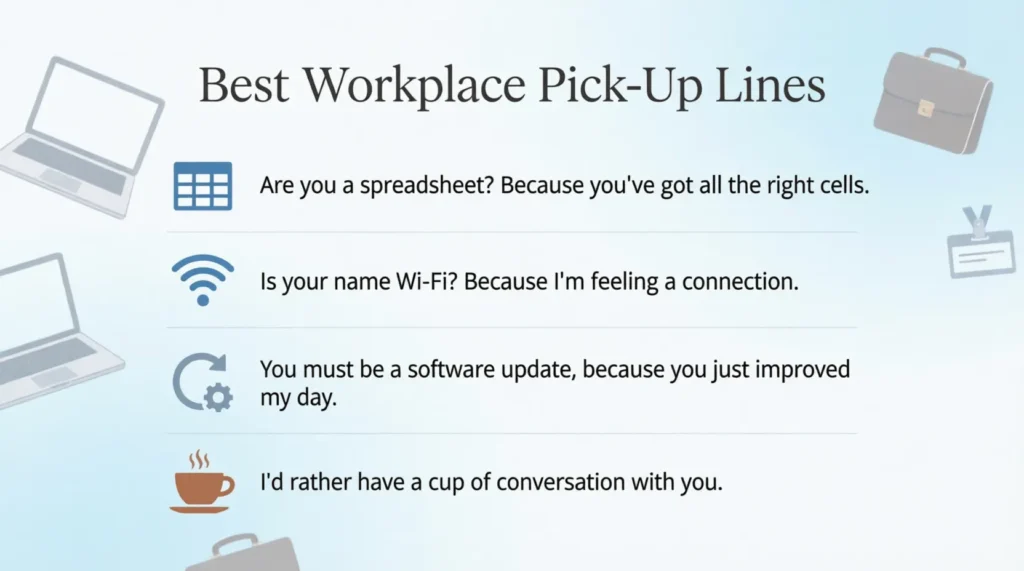 Best Workplace Office Business Pick Up Lines