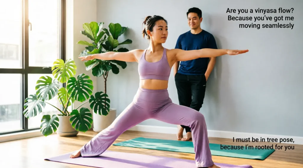 Clever Yoga Pick Up Lines