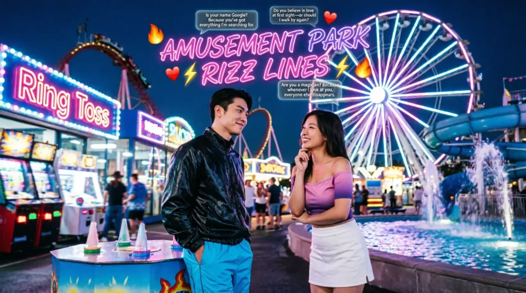 Dirty Amusement Park Water Park Fair Pick Up Lines