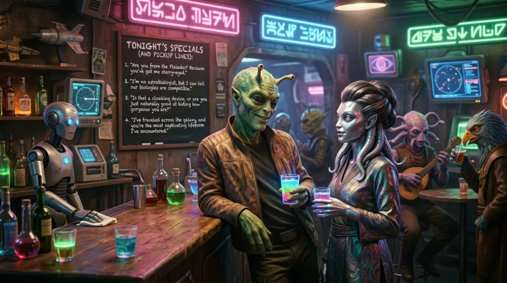 Dirty-ish Alien Pick Up Lines