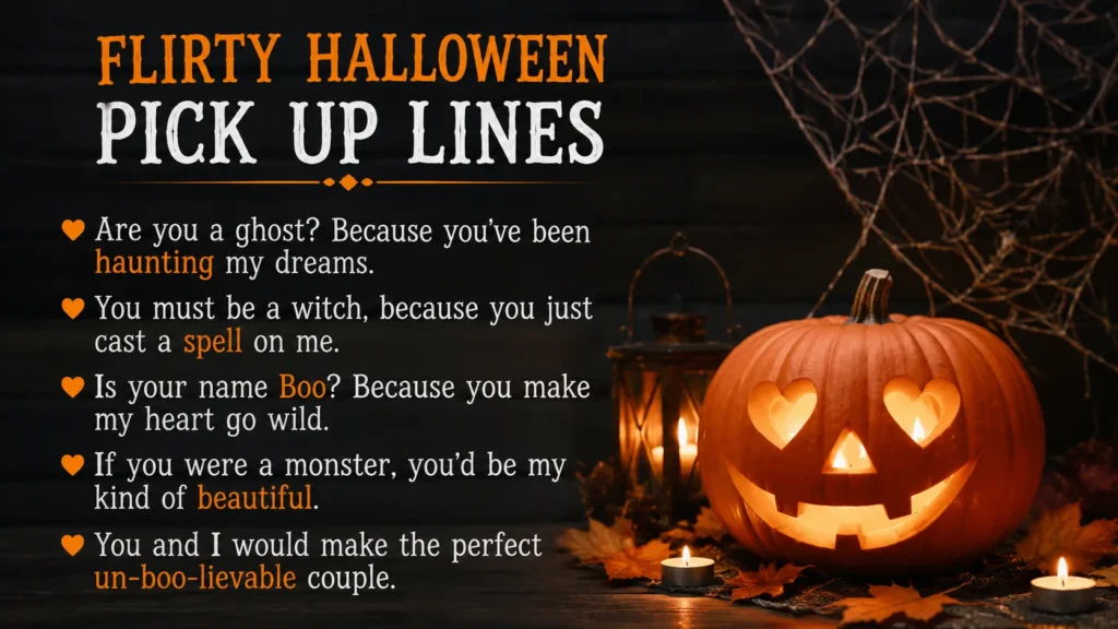 Flirty Halloween Pick Up Lines
