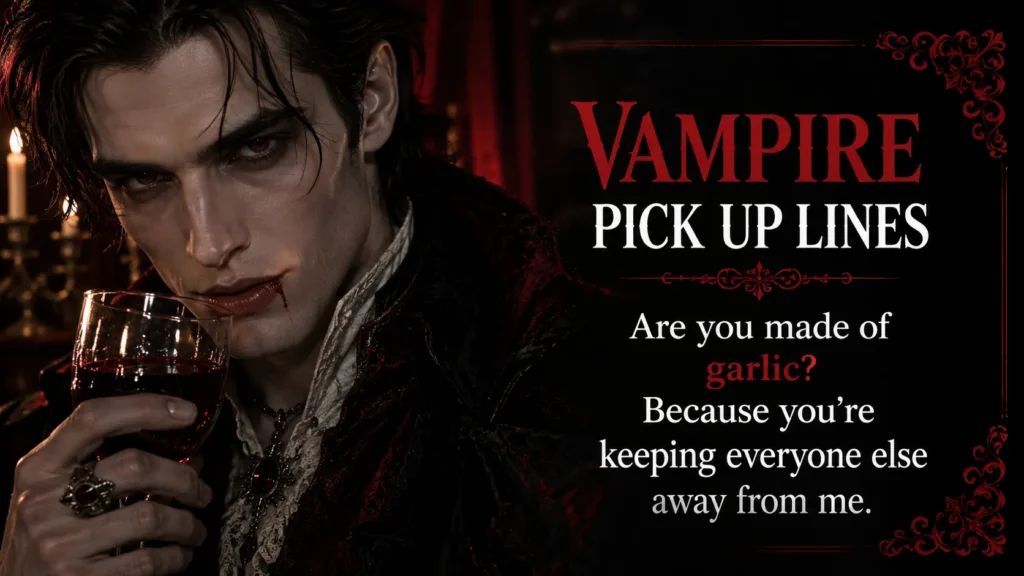 Flirty Vampire Pick Up Lines
