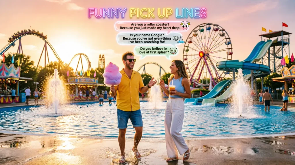 Funny Amusement Park Water Park Fair Pick Up Lines