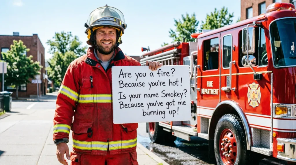 Funny Firefighter Pick Up Lines