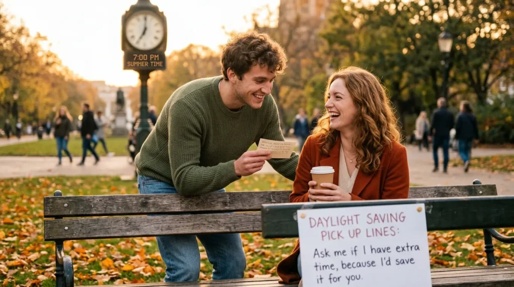 Romantic Time & Daylight Saving Pick Up Lines