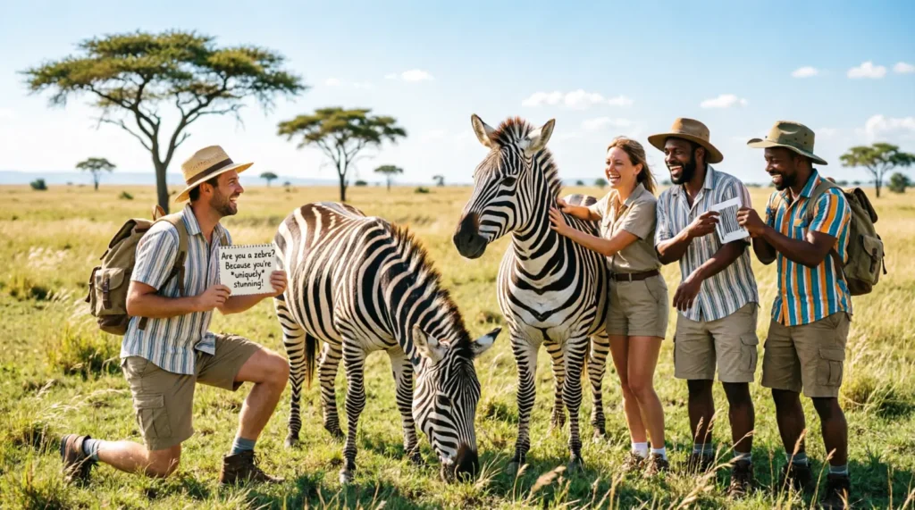 Dirty Zebra Pickup Lines
