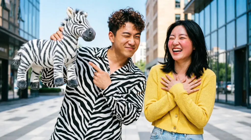 Cheesy Zebra Pickup Lines