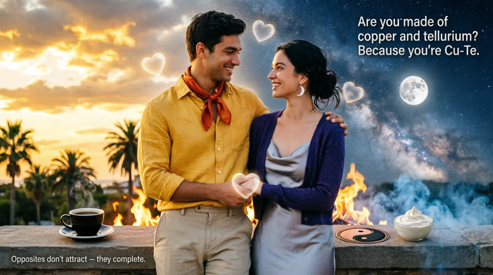 Complementary Opposites Pairs Pick Up Lines